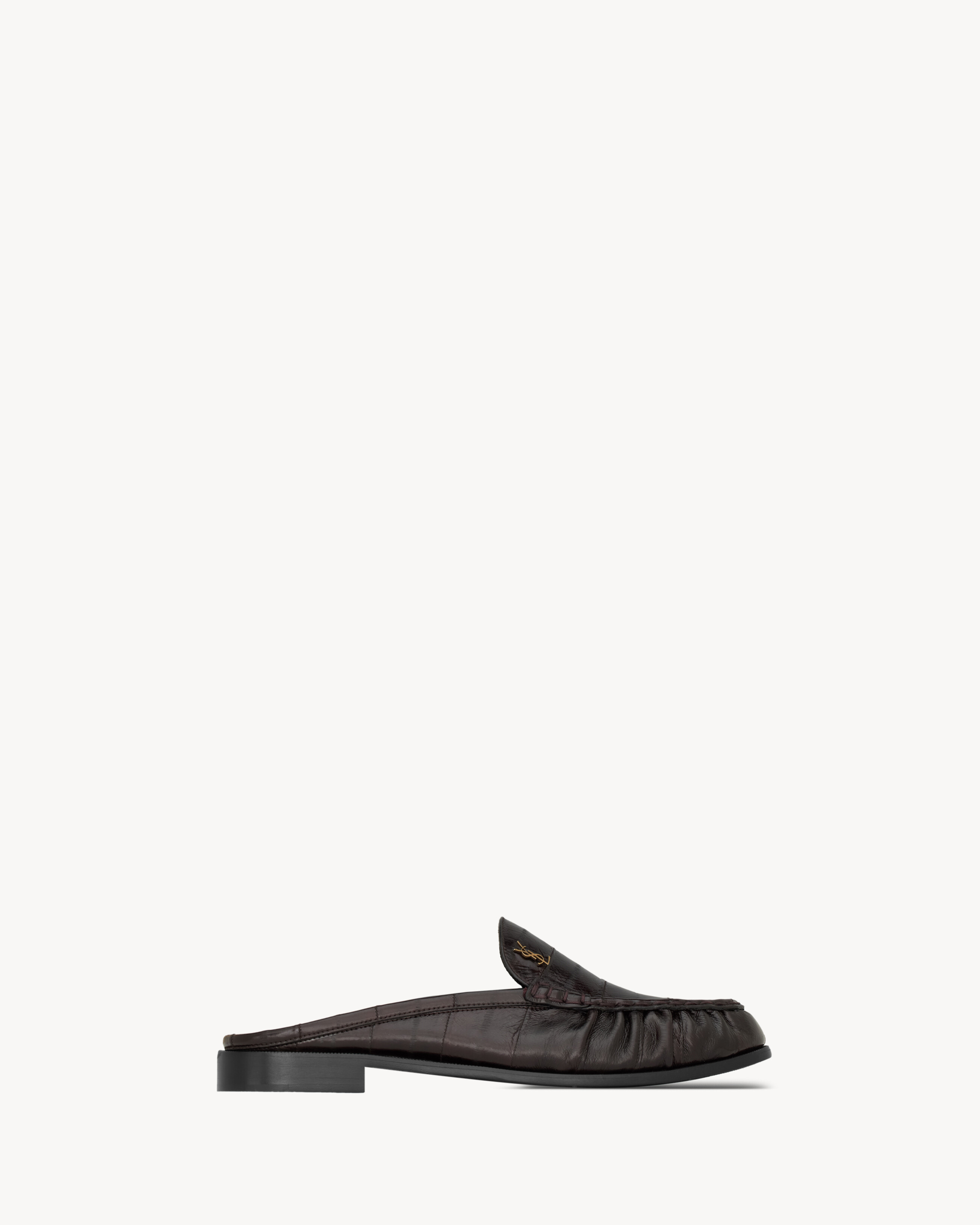 

Мюли LE LOAFER из угря SAINT LAURENT, коричневый
