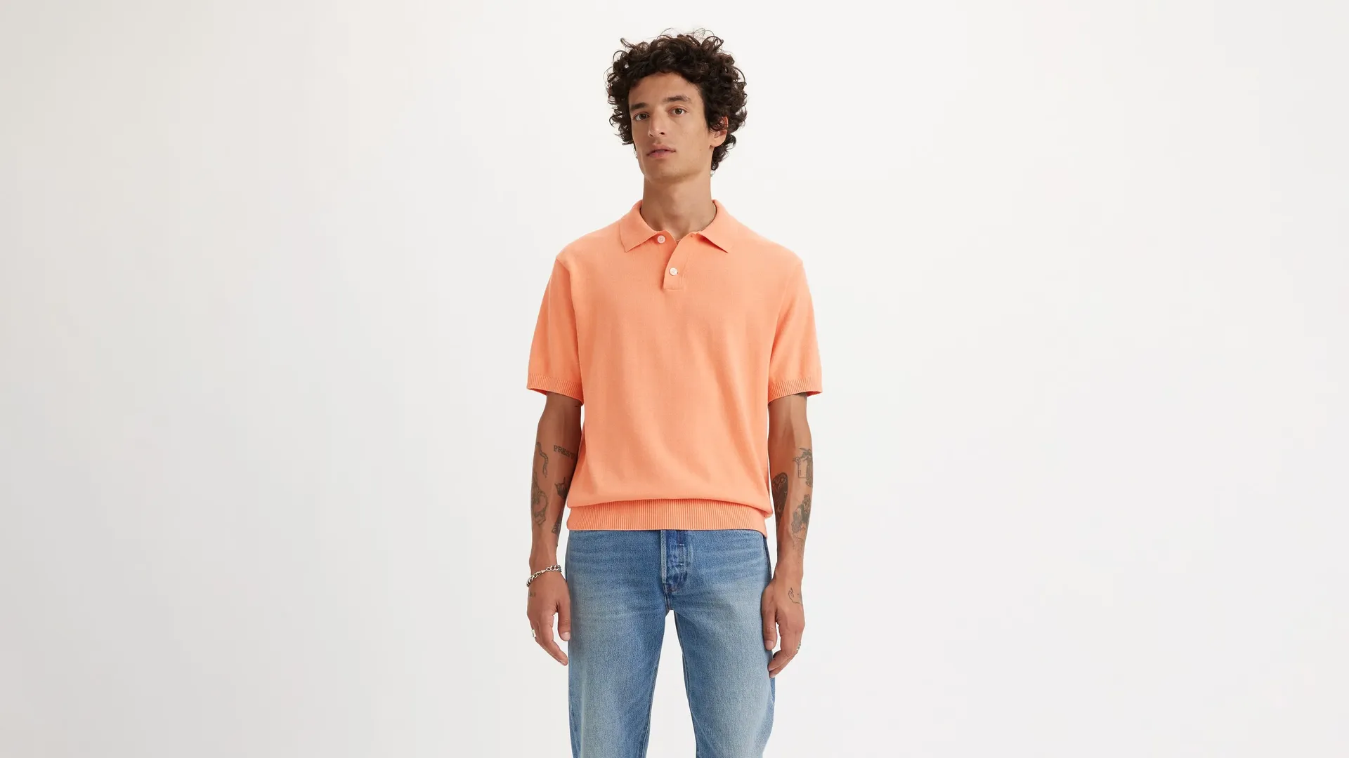 

Рубашка-поло Levi's "SWEATER KNIT POLO", цвет Peach Bloom