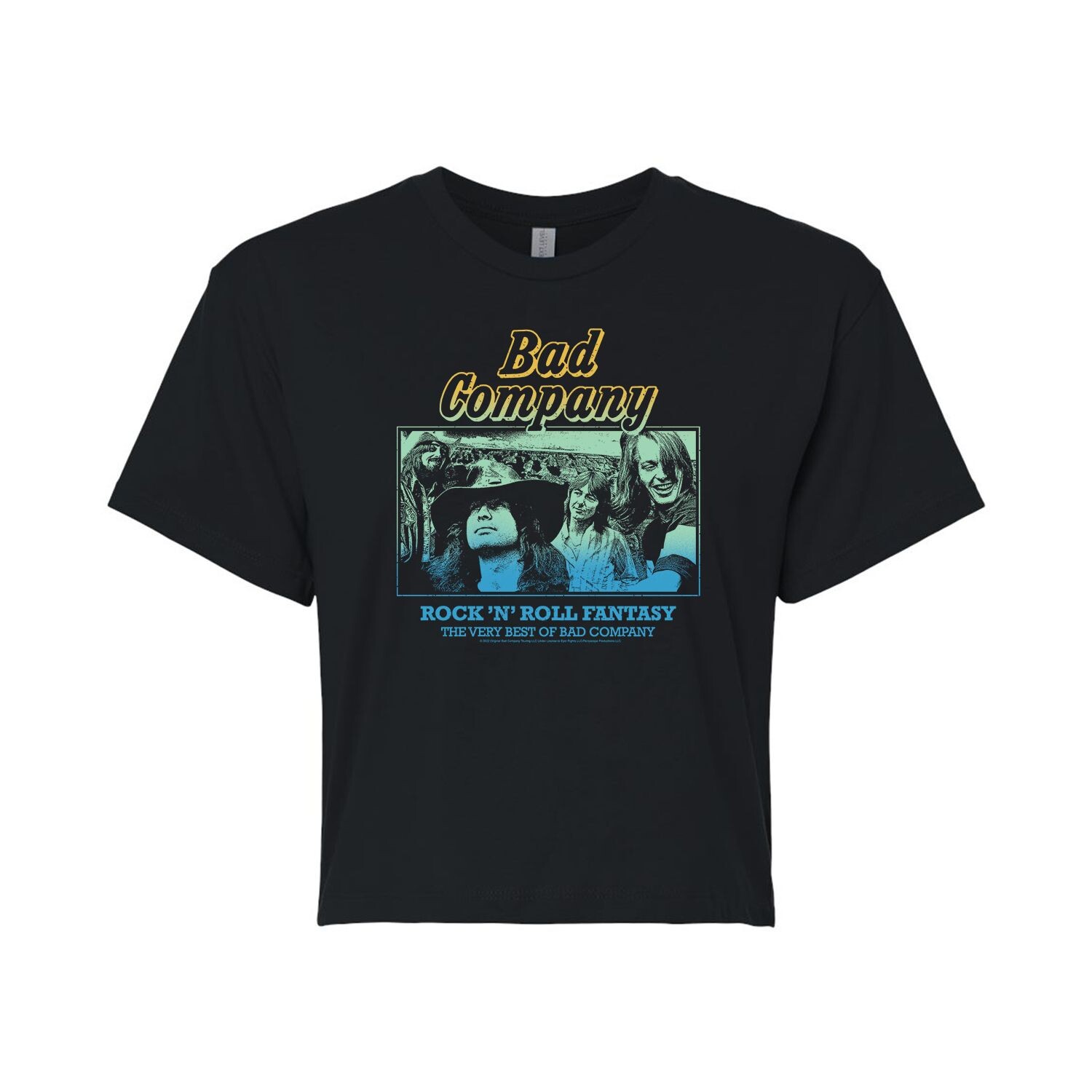 

Укороченная футболка с рисунком Juniors' Bad Company Rock Licensed Character