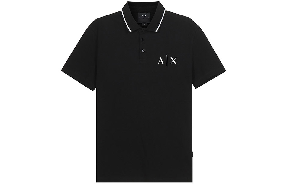 

Футболка поло мужская черная ARMANI EXCHANGE