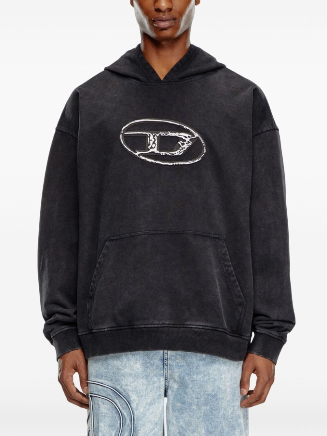 

Diesel худи S-Boxt с логотипом, черный
