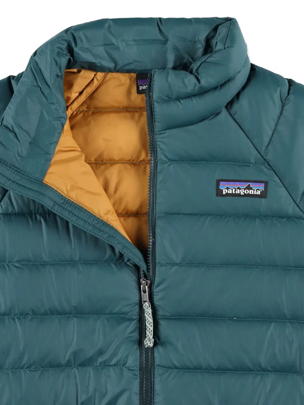 Стеганое стеганое пальто Patagonia Kids, зеленый — фото 3