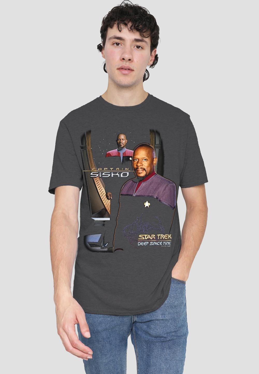 

Футболка с принтом STAR TREK CAPTAIN SISKO Cotton Soul, антрацит