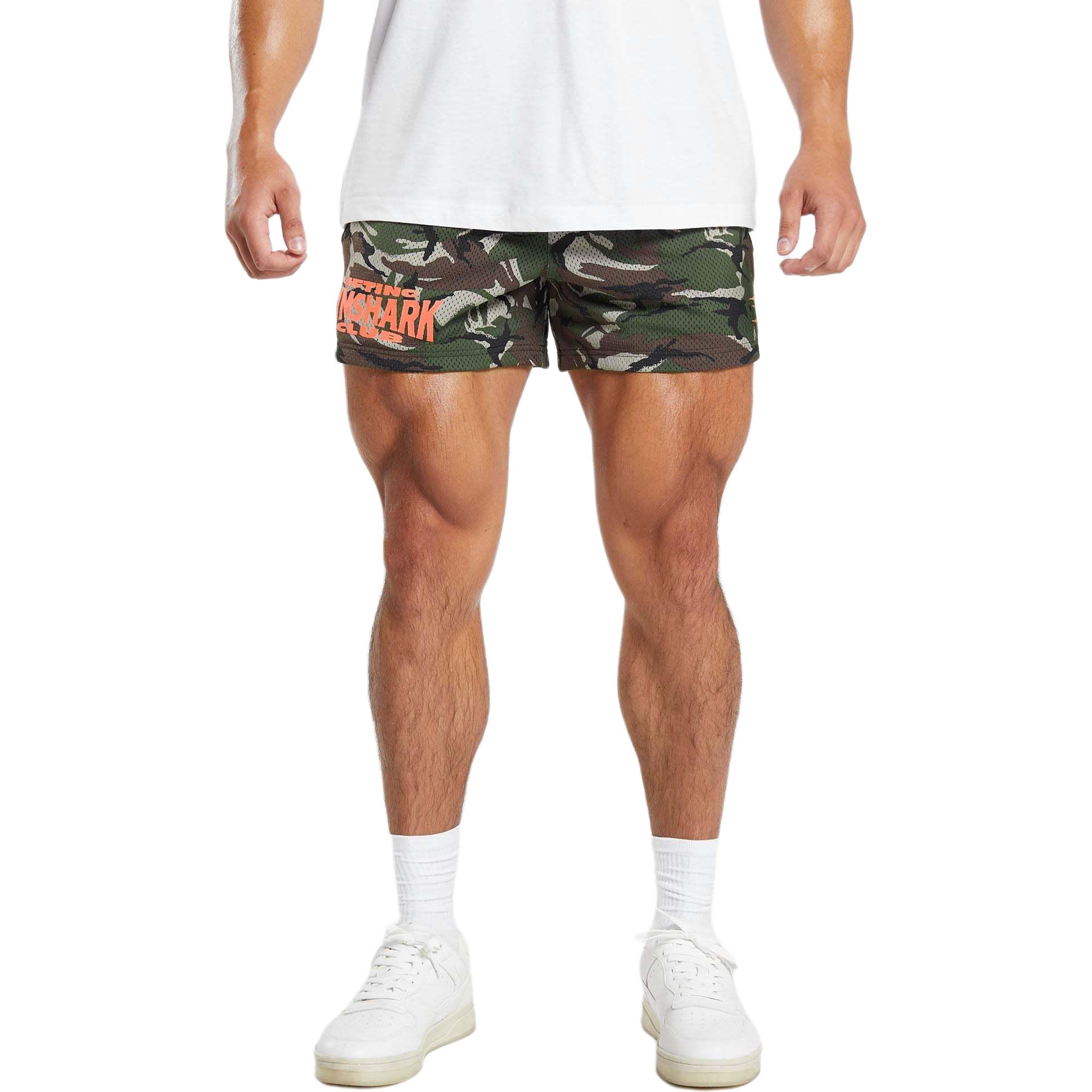 

Футболка LIFTING CLUB с принтом и сетчатыми вставками 5" Повседневные шорты мужские оливково-зеленые GYMSHARK