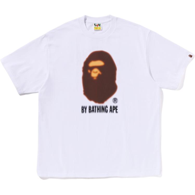 

Футболка Bape Blur By Bathing Ape расслабленного кроя A BATHING APE, белый