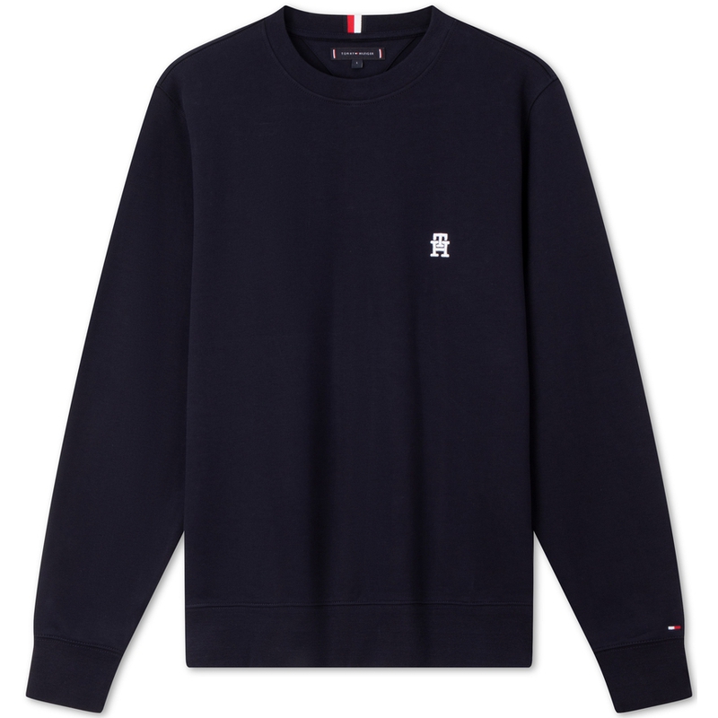 Свитшот с вышитым логотипом Tommy Hilfiger, белый — фото 3
