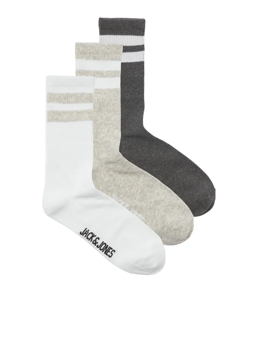 

Носки для отдыха Jack & Jones "JACTRAVIS TENNIS SOCK 3 PACK NOOS" (упаковка, 3 пары), белый