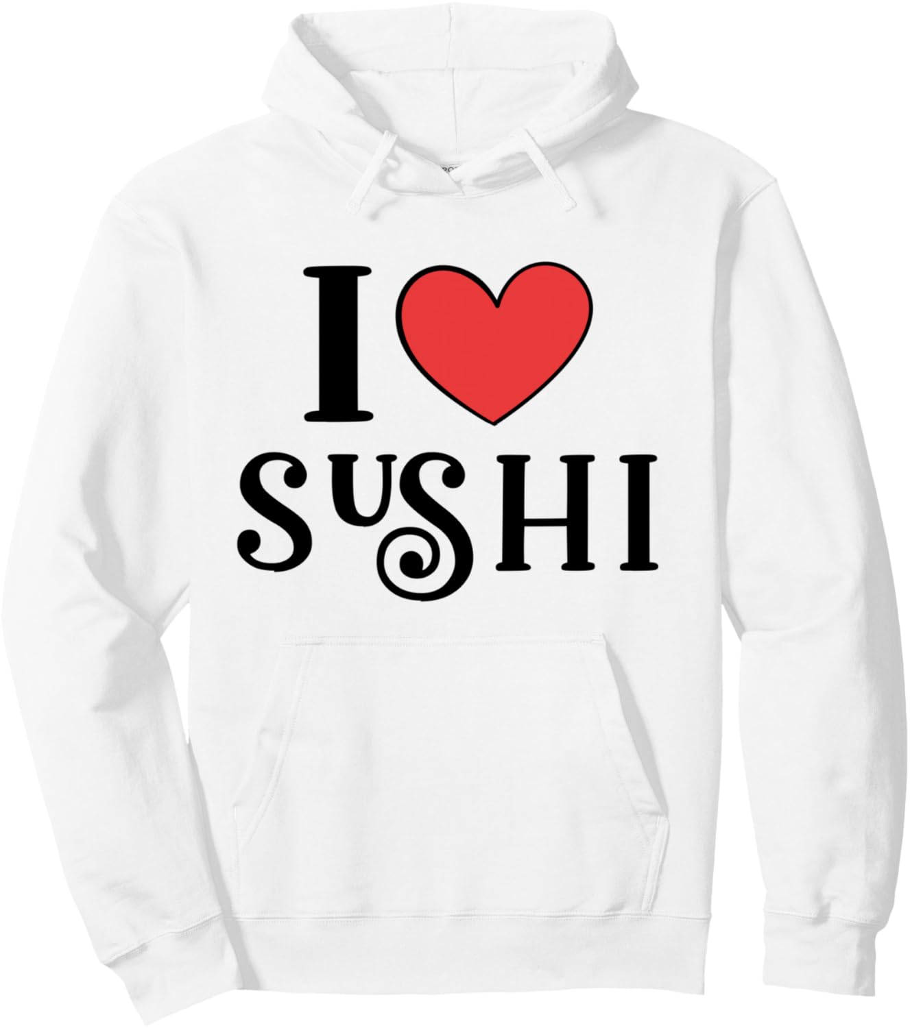 

Я люблю суши. Худи Love Sushi, белый