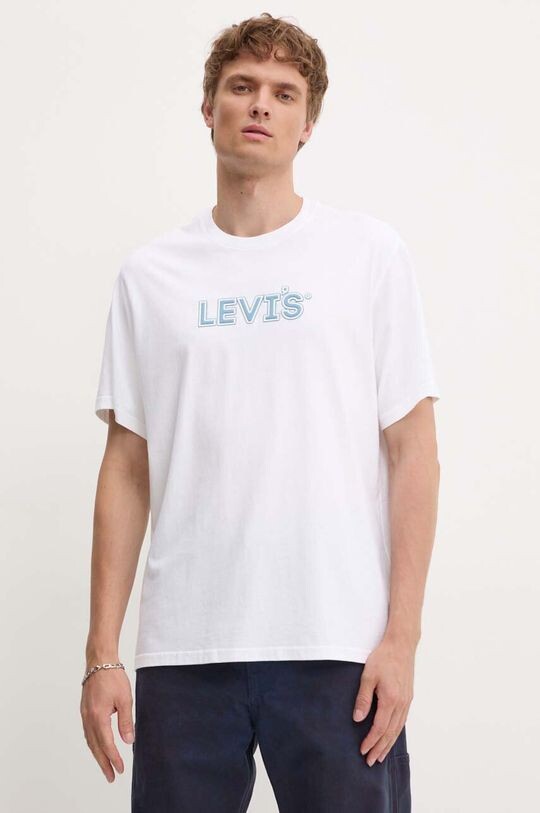 

Хлопковая футболка Levi's, белый