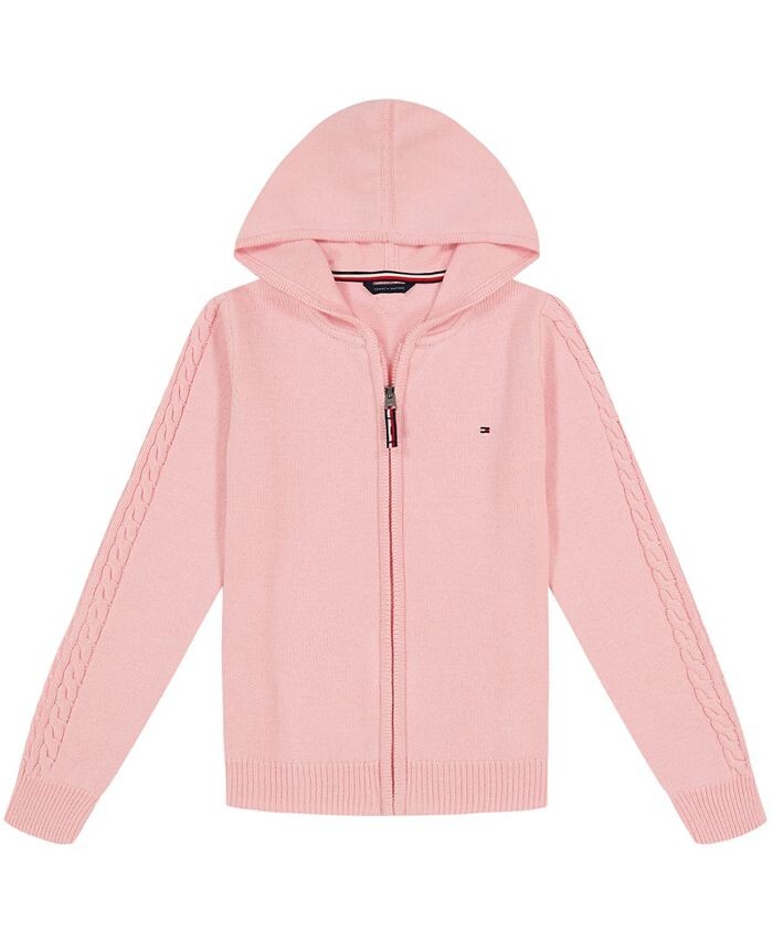

Кардиган на молнии для больших девочек Tommy Hilfiger, розовый
