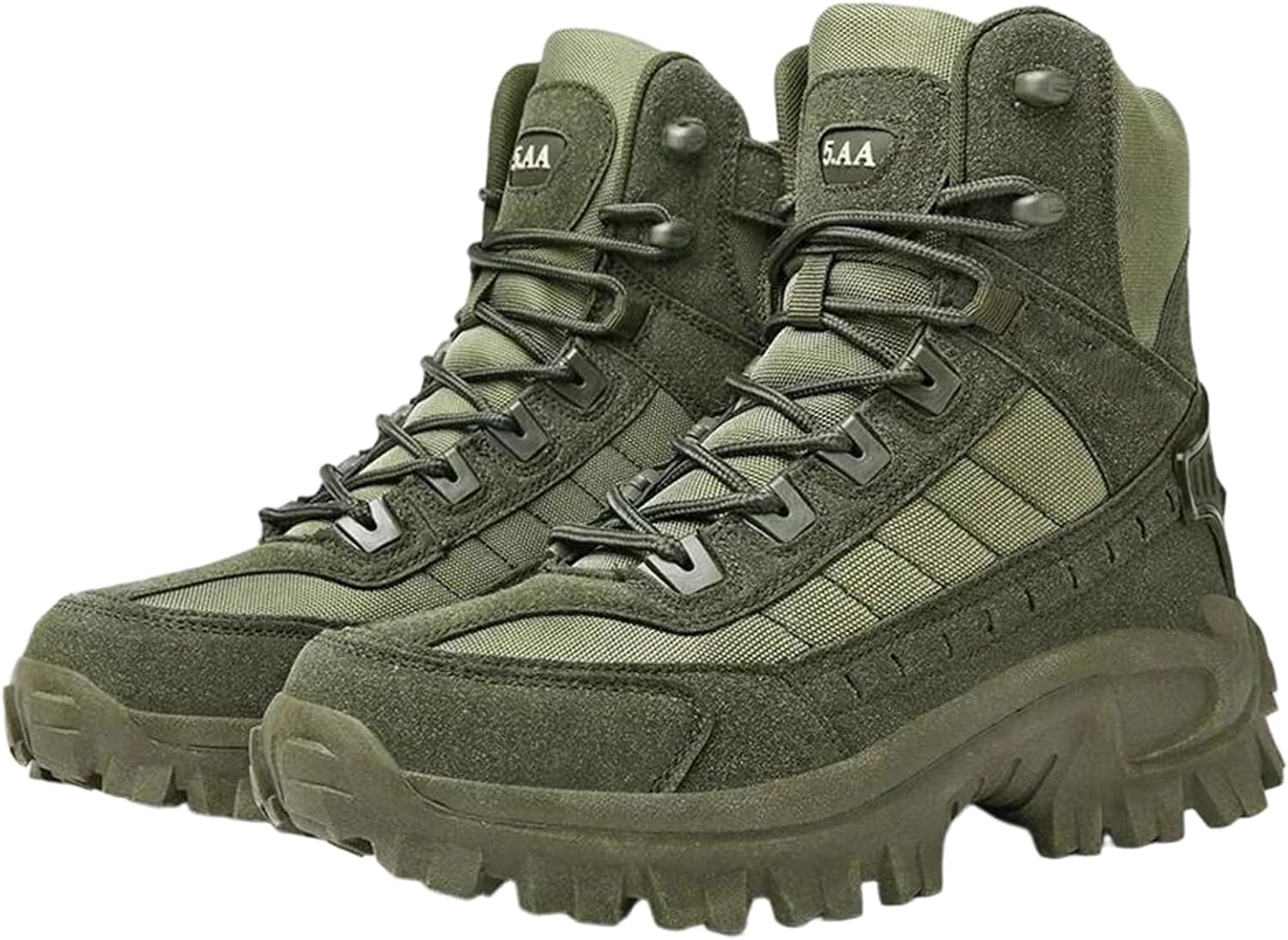 

Мужские тактические боевые ботинки Alloaone большого размера 46 с водонепроницаемым флисовым верхом и подошвой EVA для походов на открытом воздухе и работы в пустыне, Army En8
