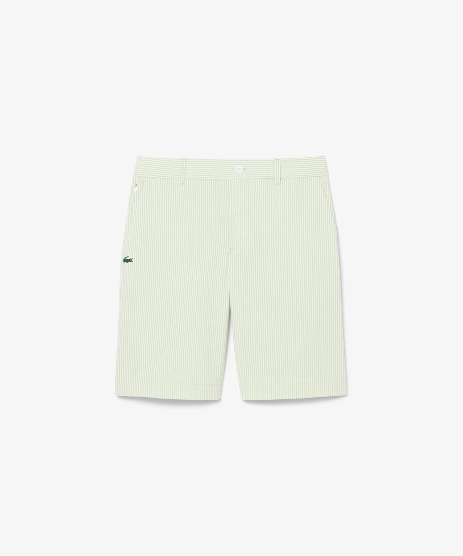 Ультрасухие гольф-шорты из жатой ткани LACOSTE, Light green — фото 4