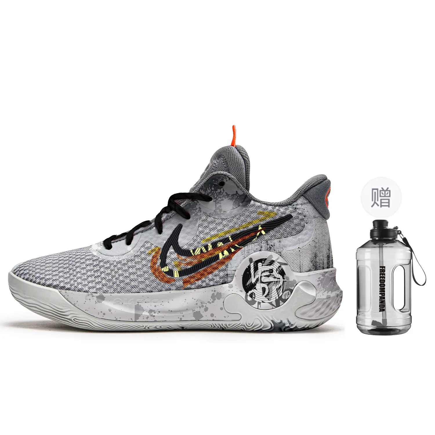 

Баскетбольные кроссовки KD Trey 5 Basketball Shoes Unisex Mid-Top Gray/Yellow Nike