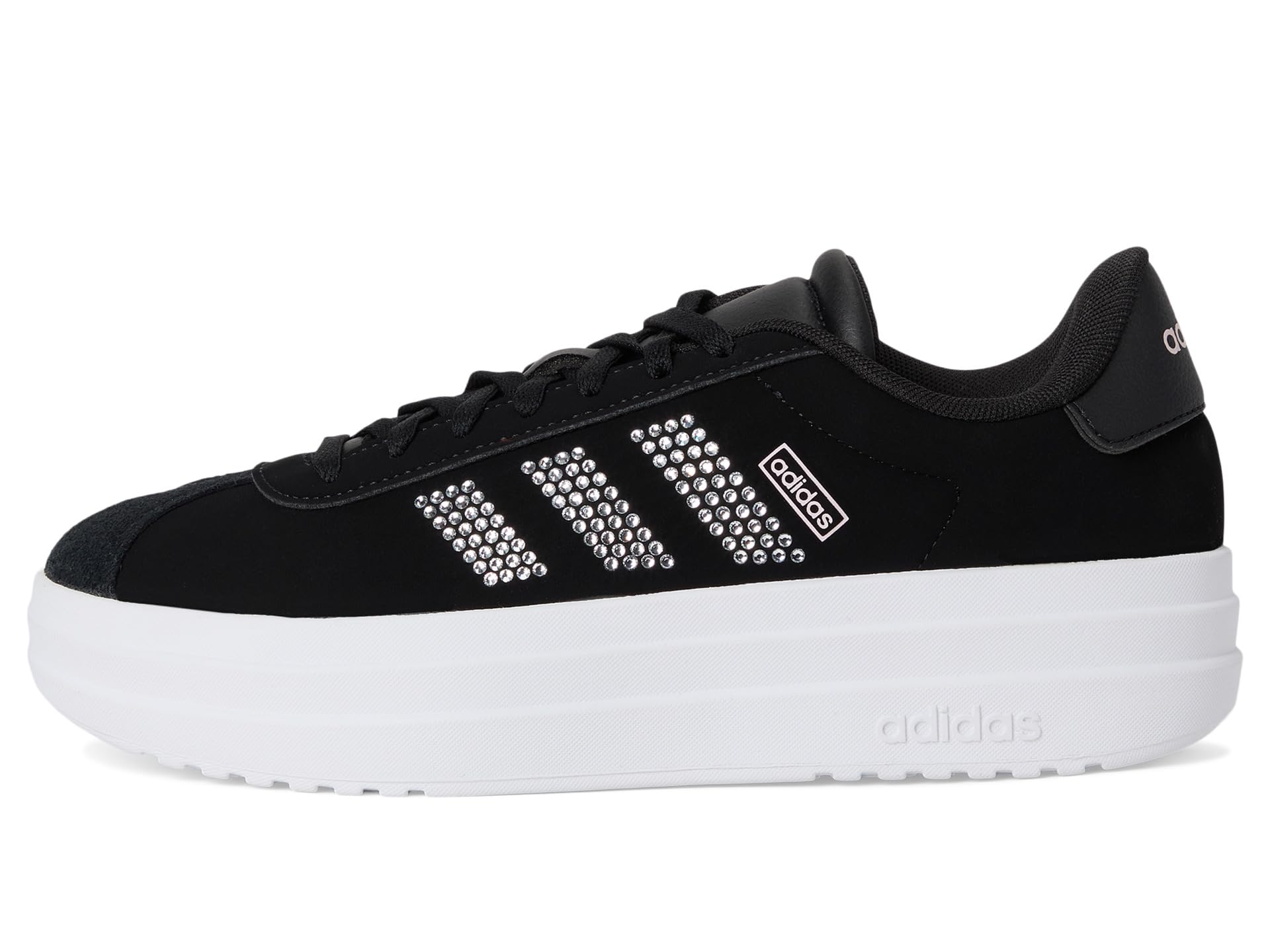 Кроссовки Adidas Kids Vl Court Bold Lifestyle Shoes, Black/White/Clear Pink — фото 4