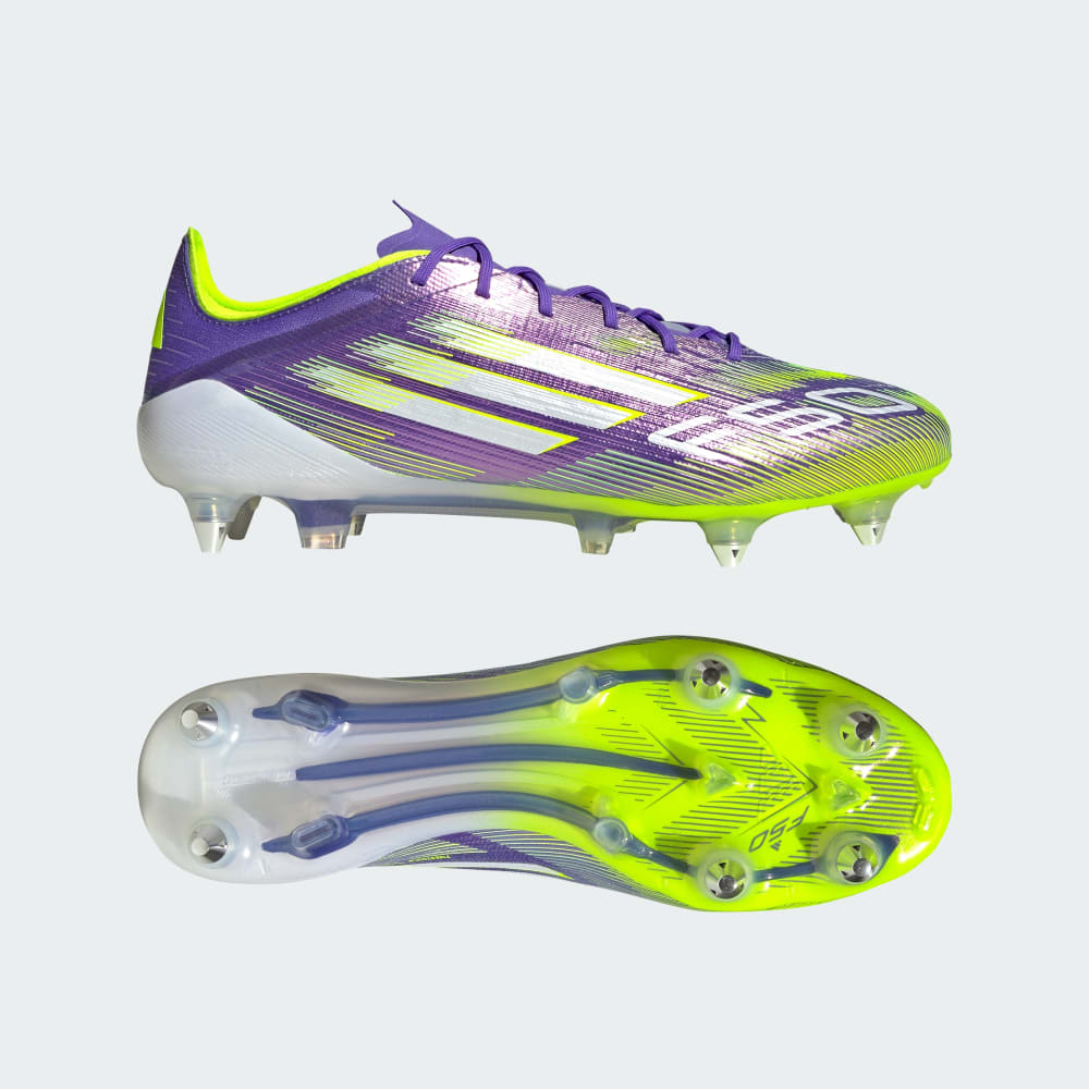

Бутсы Adidas F50 Elite Soft Ground Cleats, цвет Purple Rush/Cloud White/Lucid Lemon