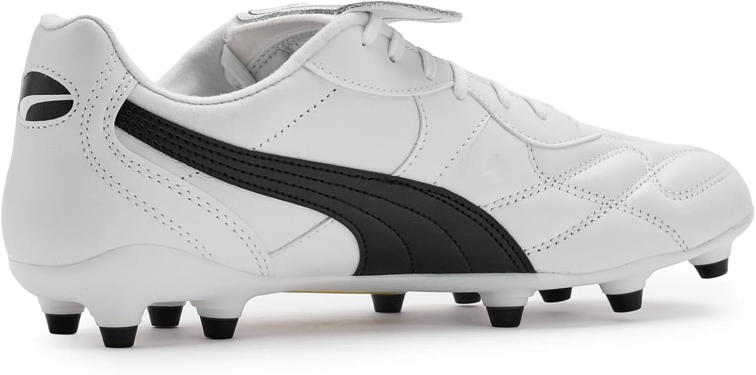 Футбольные бутсы Puma King Top Firm для мужчин, для игры на искусственном газоне, белый/черный — фото 3