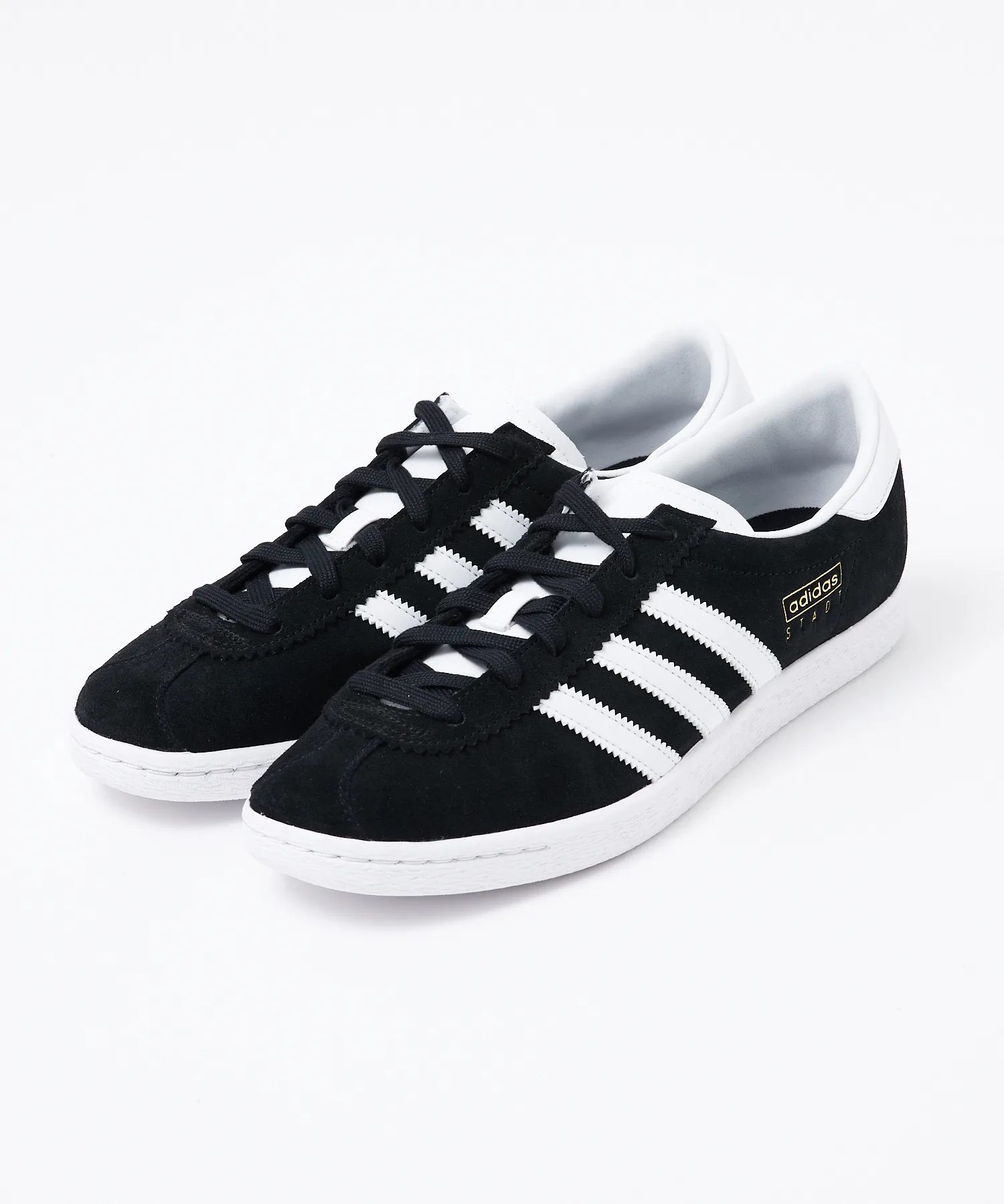 Кроссовки из натуральной кожи Stadt adidas бежевые — фото 4