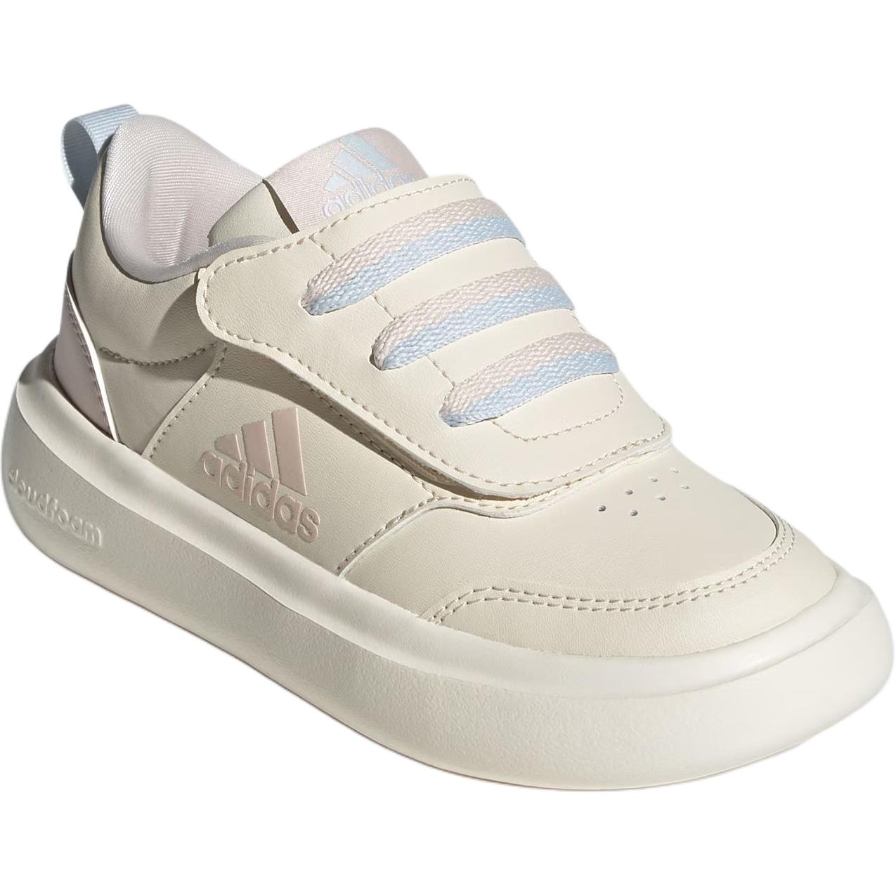 Износостойкие низкие детские кроссовки Park St для детей от 3 до 7 лет Adidas, бежевый/синий — фото 2
