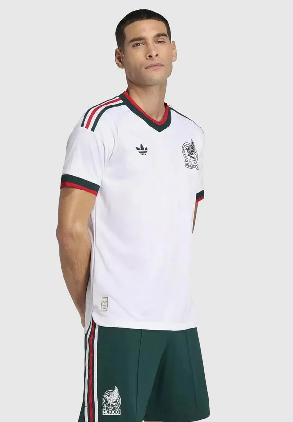 Футболка с принтом maillot extérieur authentique mexique coupe du monde 2026 Adidas Sportswear, White