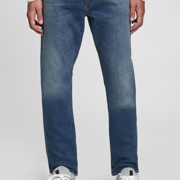 

Джинсы slim-fit с пятью карманами Gap, синий