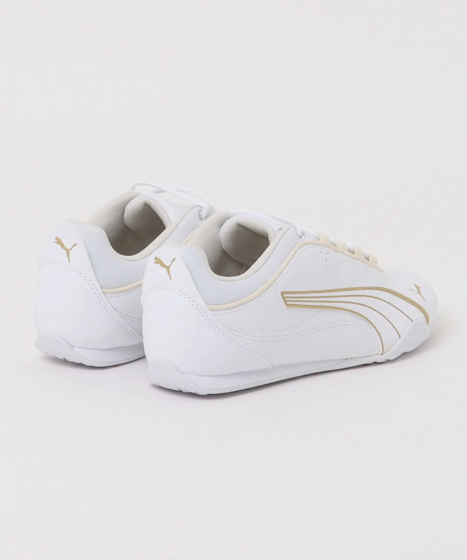 Унисекс кроссовки PUMA Catch Soleil белые с золотом — фото 2