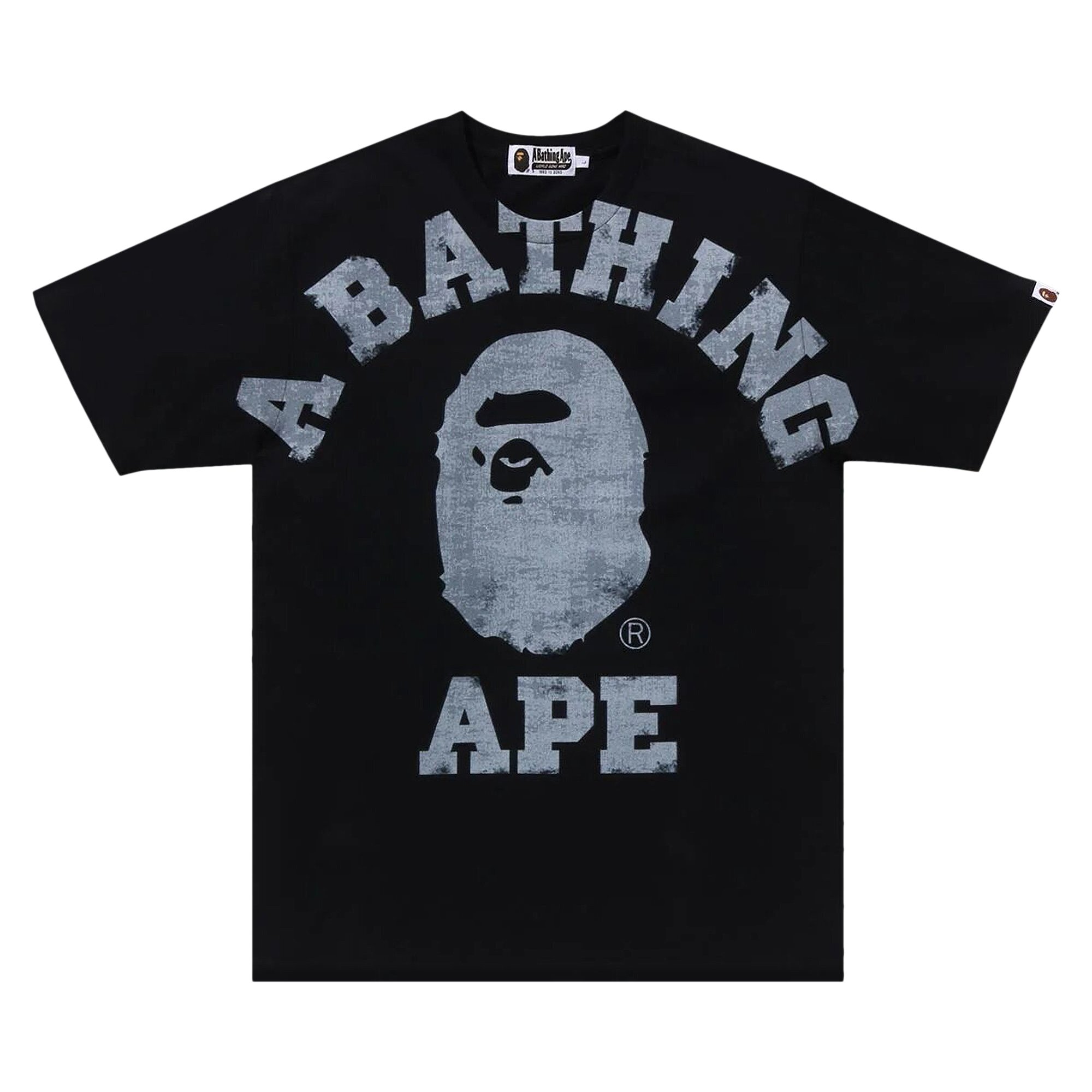 

Студенческая футболка с принтом BAPE, Черная