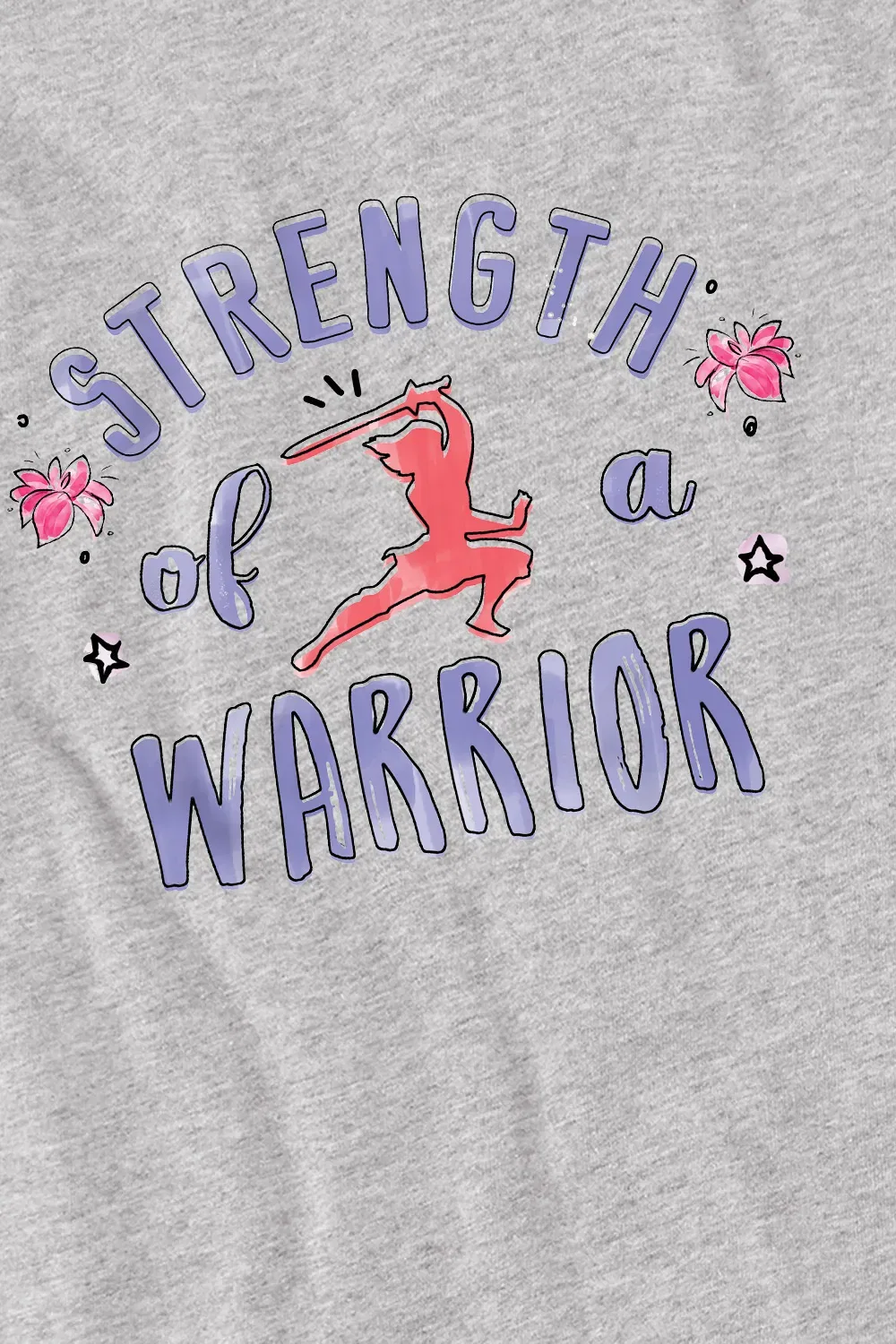 Футболка Mulan Strength Of A Warrior Disney, светло-серый — фото 2