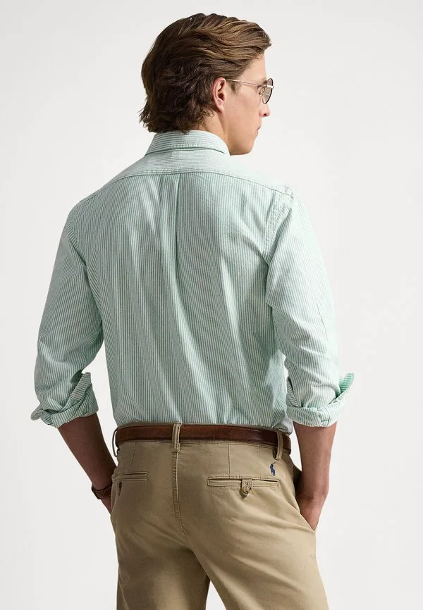 Рубашка-Оксфорд в полоску, сшитая на заказ. Polo Ralph Lauren, Cruise Green/White — фото 3