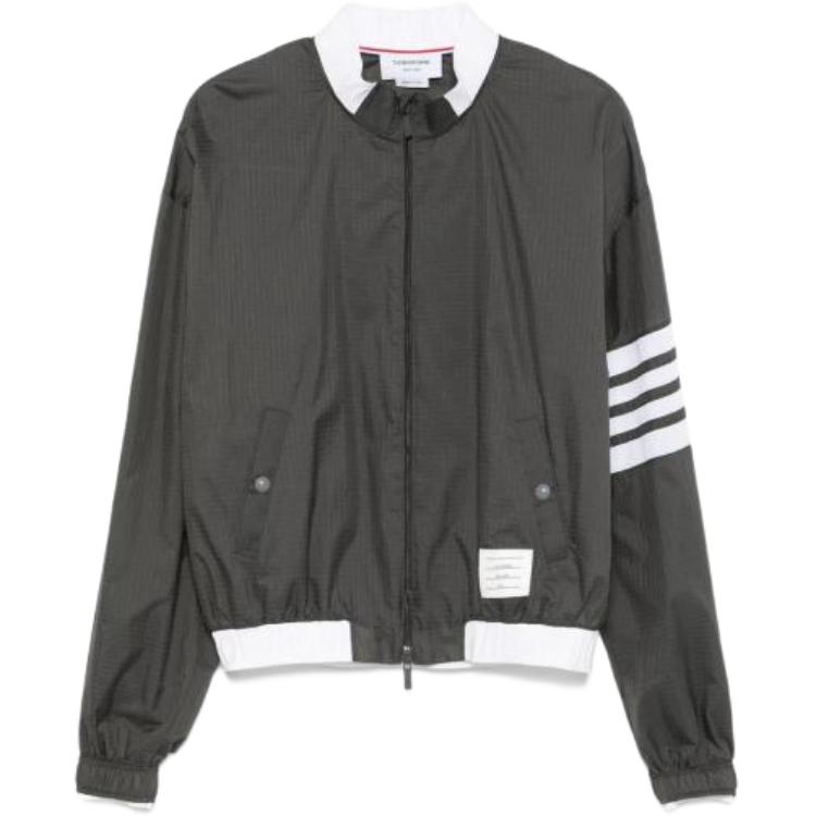 

THOM BROWNE Четырехполосный жакет, Gray