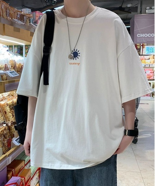 

Футболка оверсайз с эффектом выветривания NEW GENTLEMAN, белый