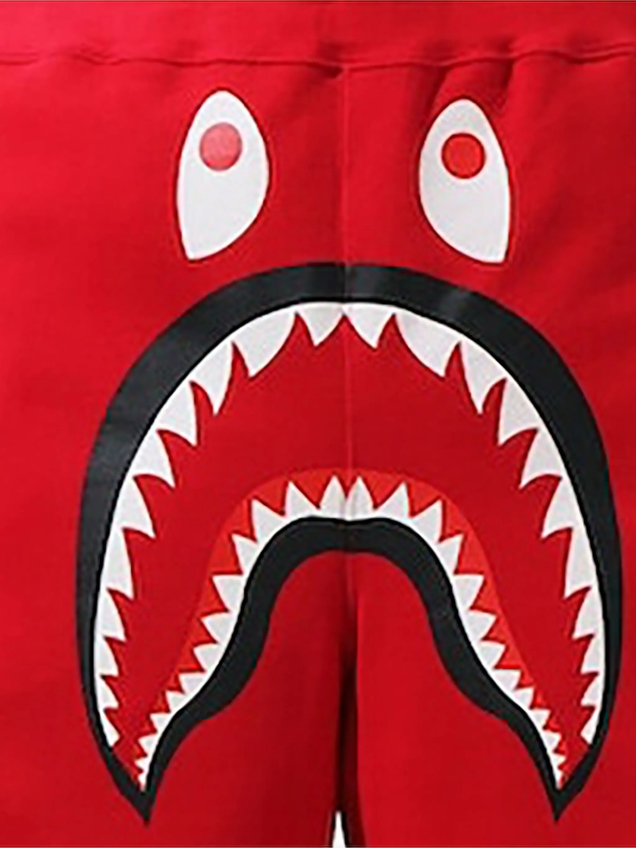 Спортивные шорты shark basketball A Bathing Ape, красный — фото 2