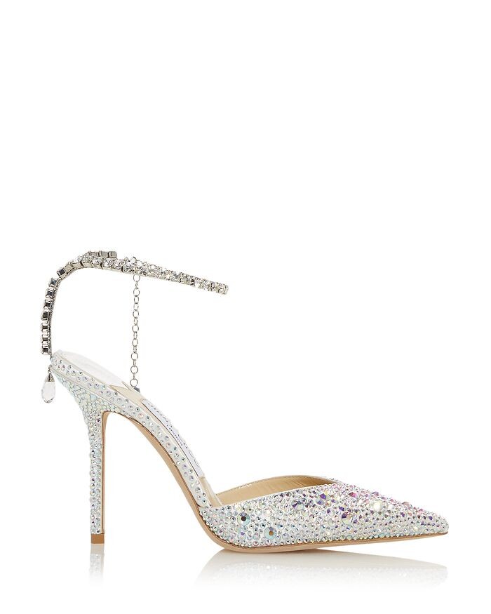 Женские туфли-лодочки с острым носком Saeda 100 с украшением Jimmy Choo — фото 3
