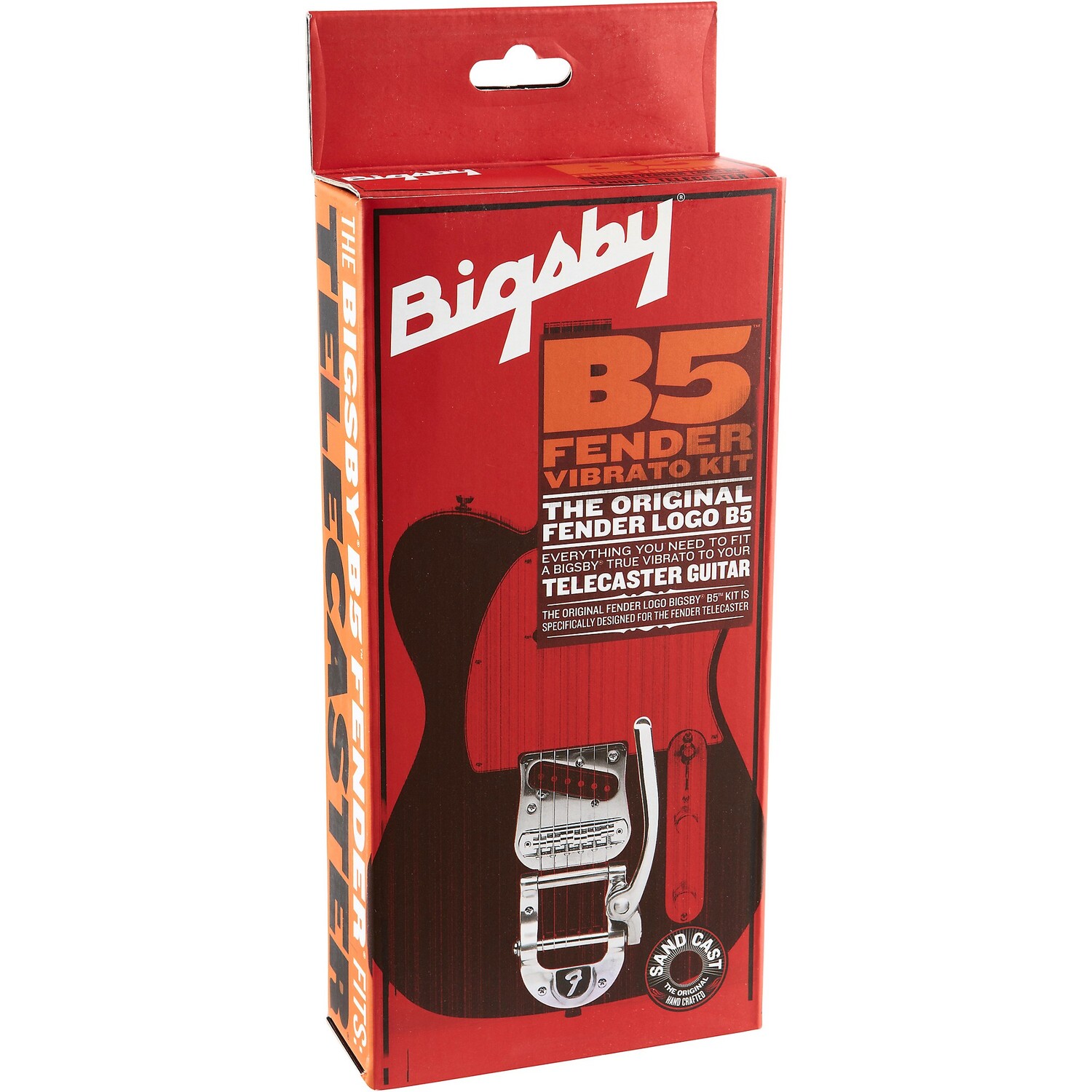 

Bigsby B5 Fender Vibrato Kit — оригинальный логотип Fender для гитар Telecaster, хром