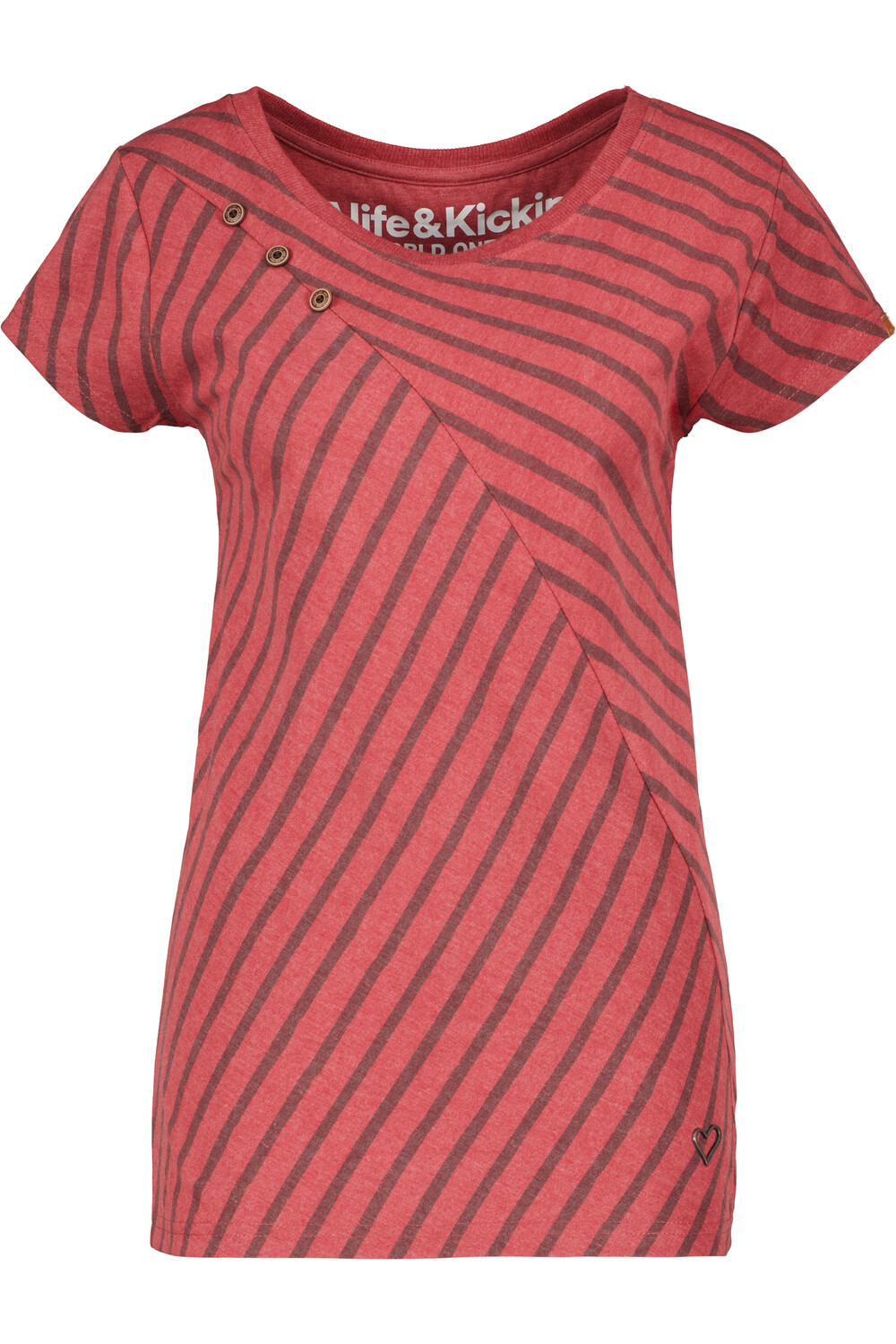 

Футболка alife and kickin ZoeAK Z, цвет cranberry melange