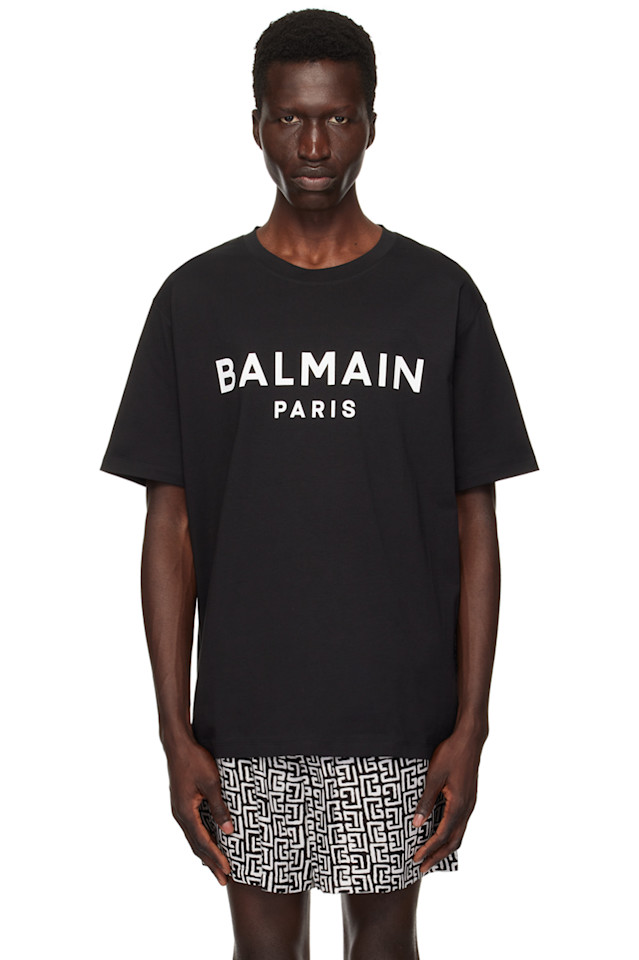 

Футболка с принтом «Balmain Paris» Balmain, мультиколор