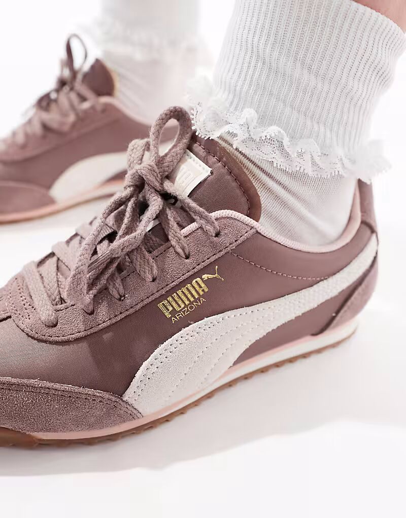 Кроссовки PUMA Arizona светло-коричневого цвета — фото 3