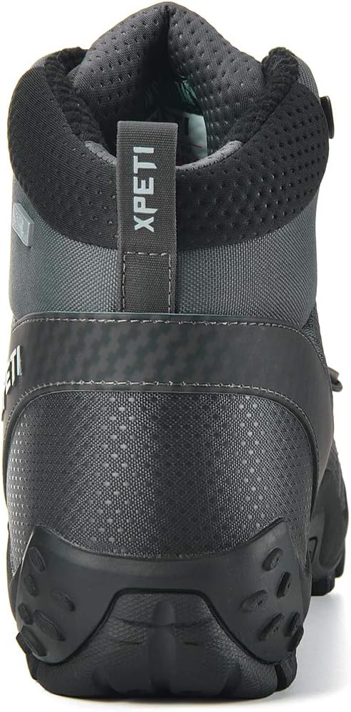Мужские зимние сапоги Manfen Crest Thermo Mid Snow водонепроницаемые для походов, серый — фото 4