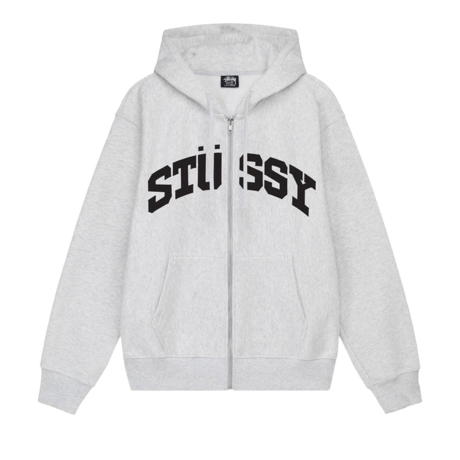 

Толстовка на молнии Stussy Block Sport Ash Heather