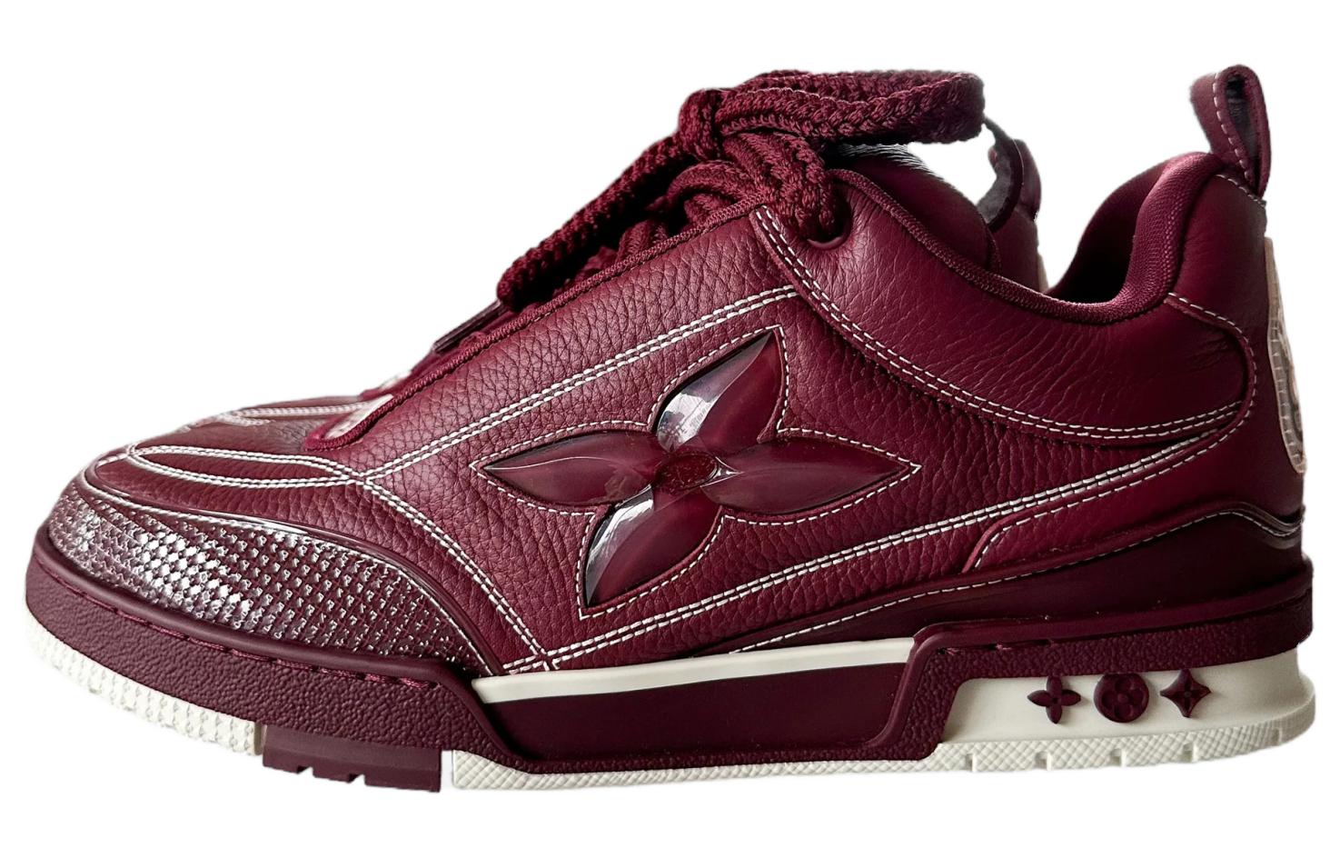 

LOUIS VUITTON Низкие мужские кроссовки для скейтбординга Skate, темно-красные