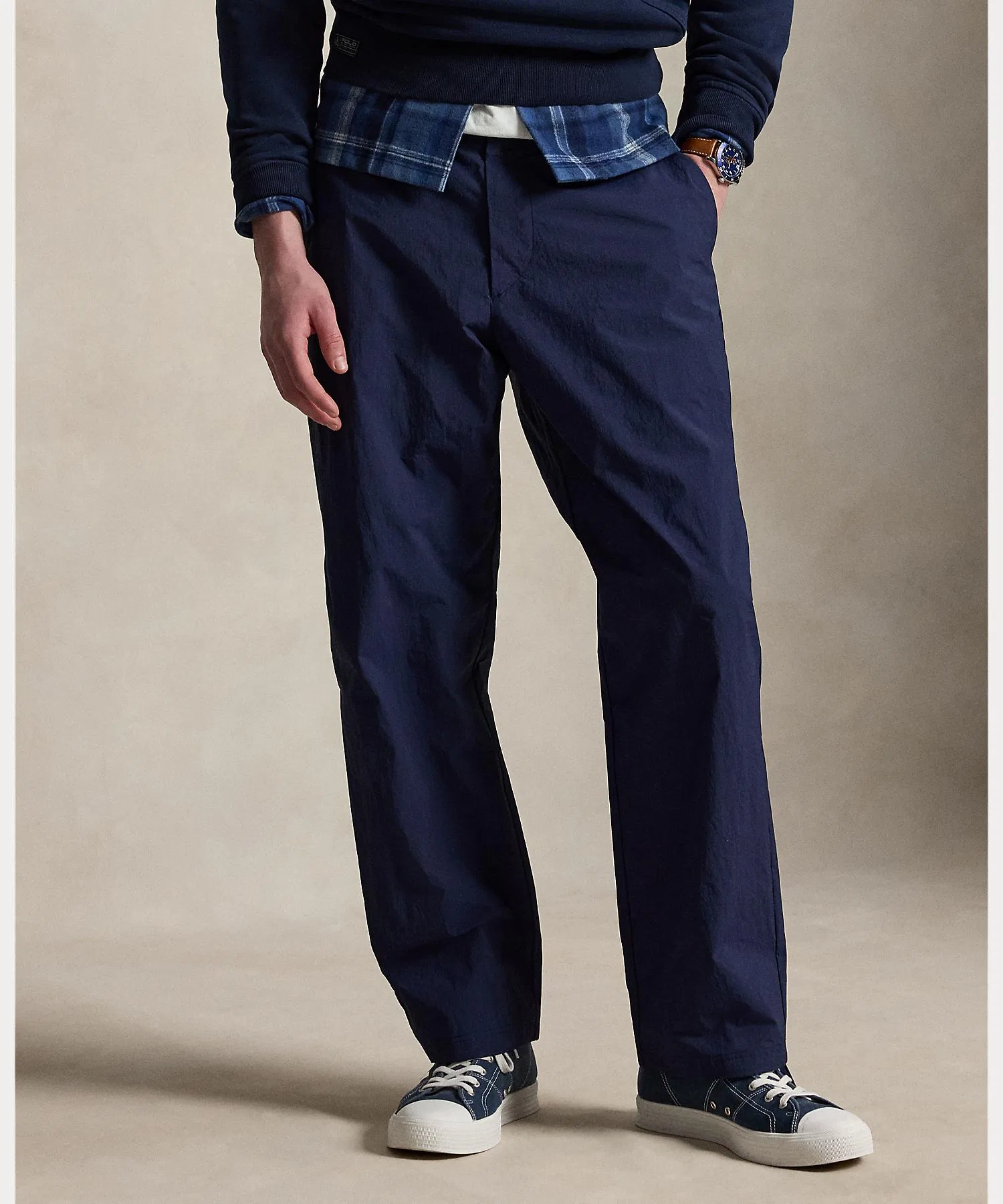 Мужские повседневные брюки Polo Ralph Lauren Prepster тёмно-синие — фото 3