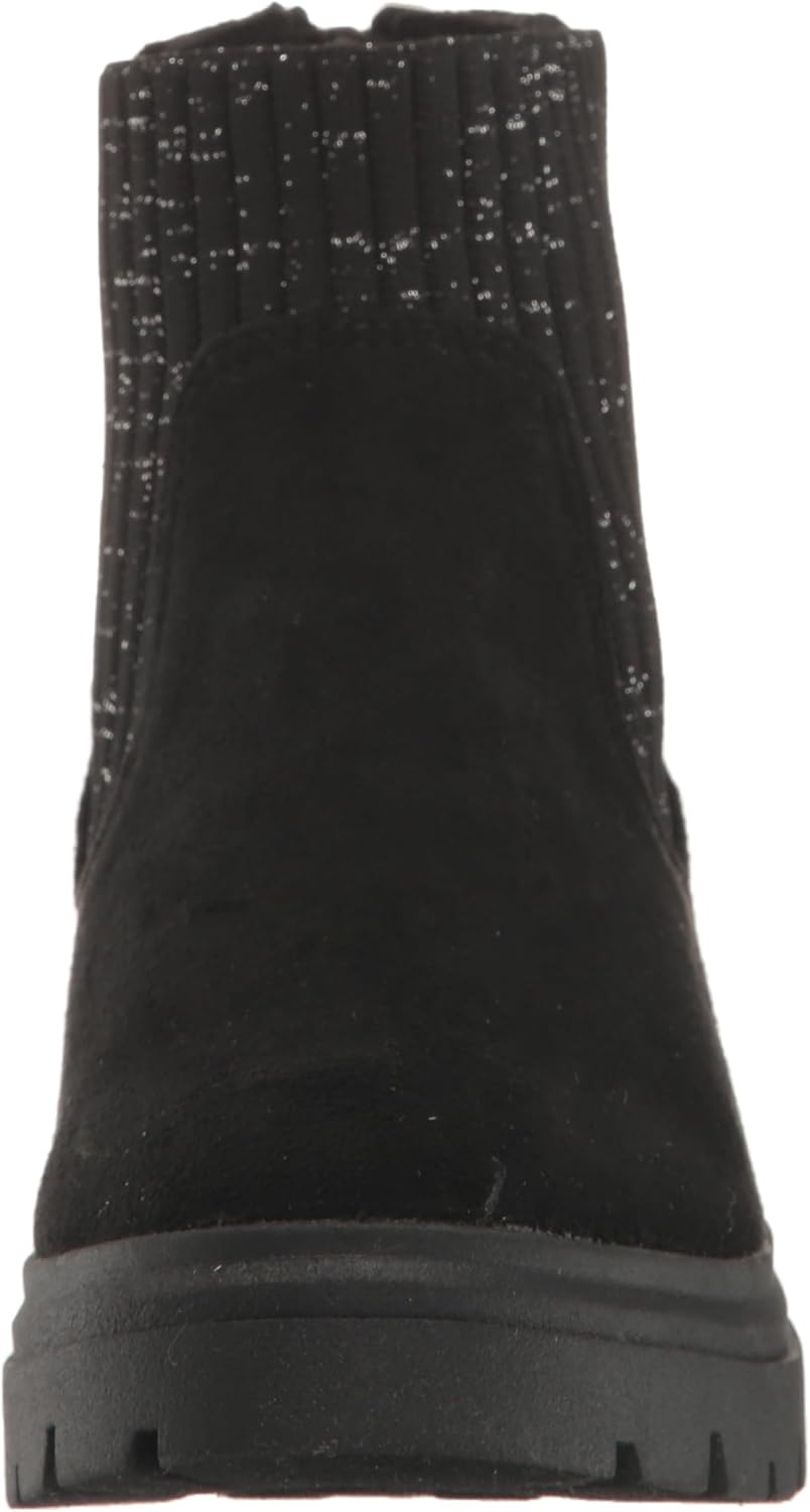 Blowfish Malibu Girl's Chassy-k Chelsea Boot, Black Ultrafiber/Black&Silver Tech — фото 2