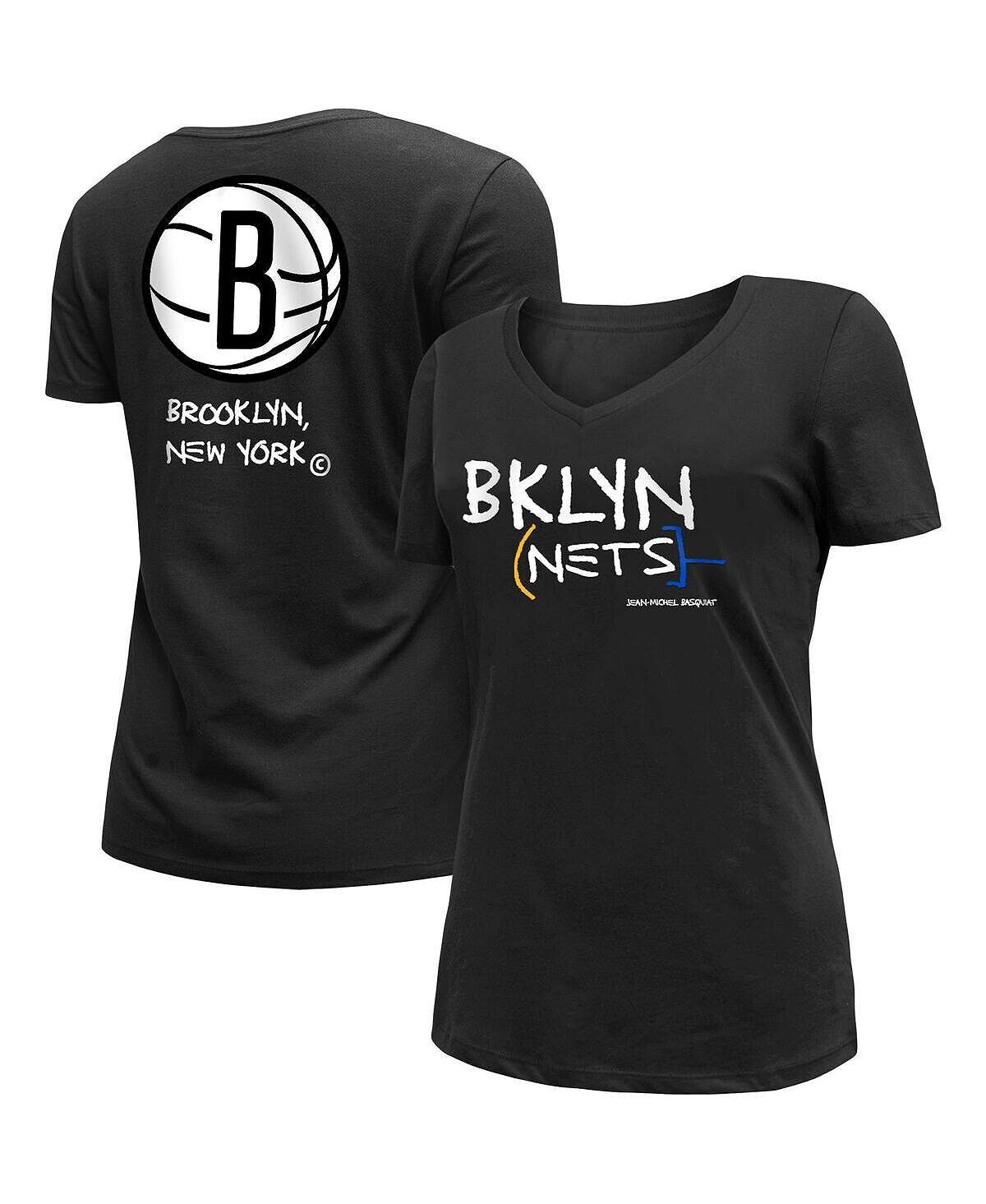 

Женская белая футболка Brooklyn Nets 2022/23 City Edition с v-образным вырезом New Era, белый