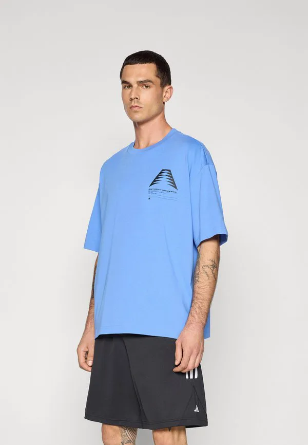 Футболка с принтом энтони эдвардса Adidas Performance, Blue Fusion — фото 3