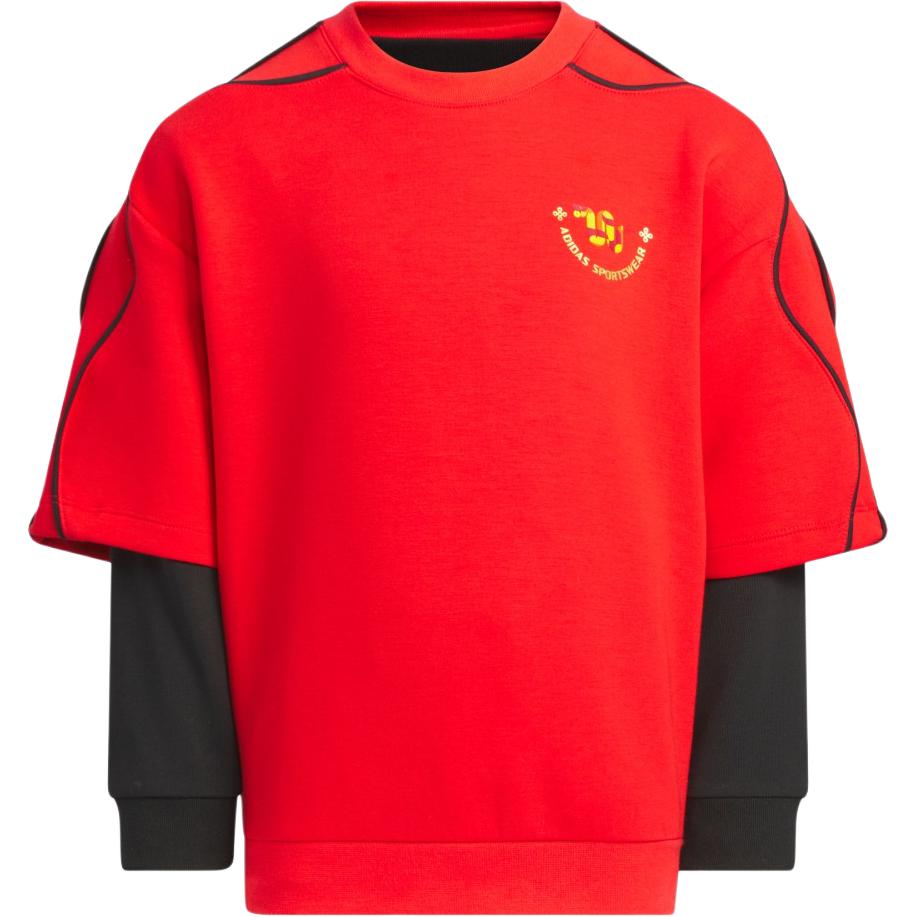 Свитер Ruby Red/черный для детей 3-7 лет Adidas, Gemstone Red/Black — фото 2