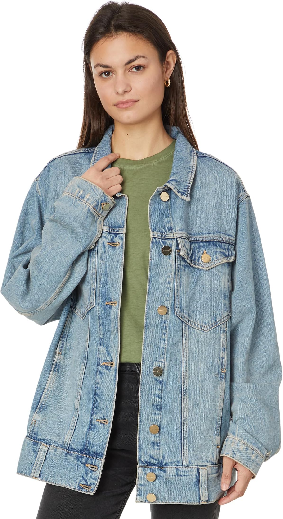 

Куртка AllSaints Willow Denim Jacket, цвет Vintage Indigo