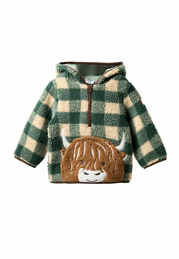 Флисовая куртка стандартного кроя с молнией до середины груди Jojo Maman Bébé, Green