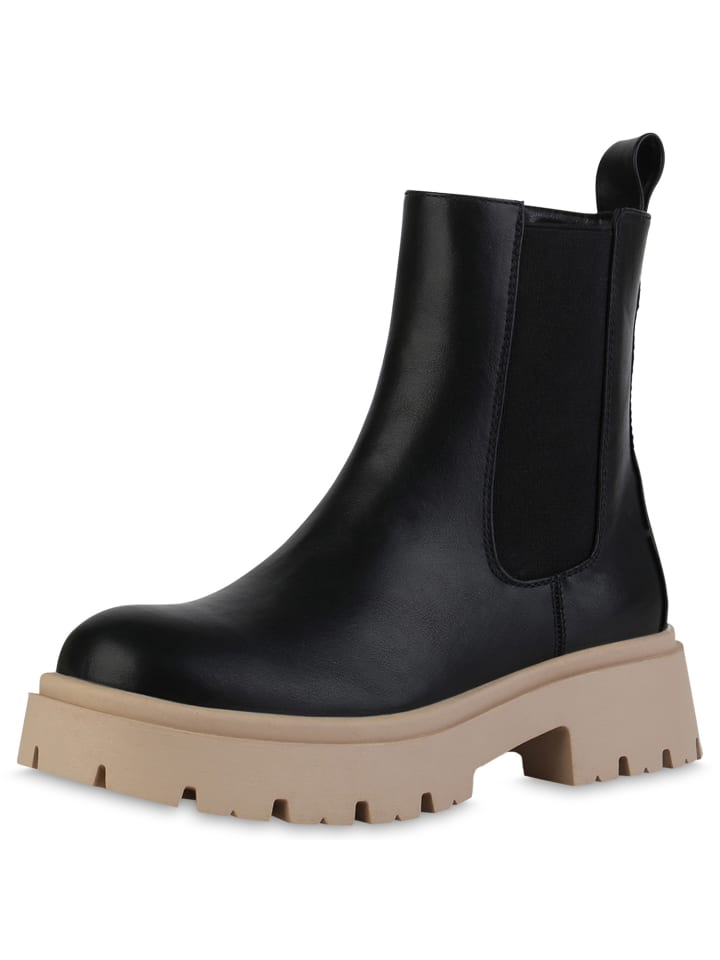 Ботильоны VAN HILL Plateau Boots Eleanor, цвет schwarz beige