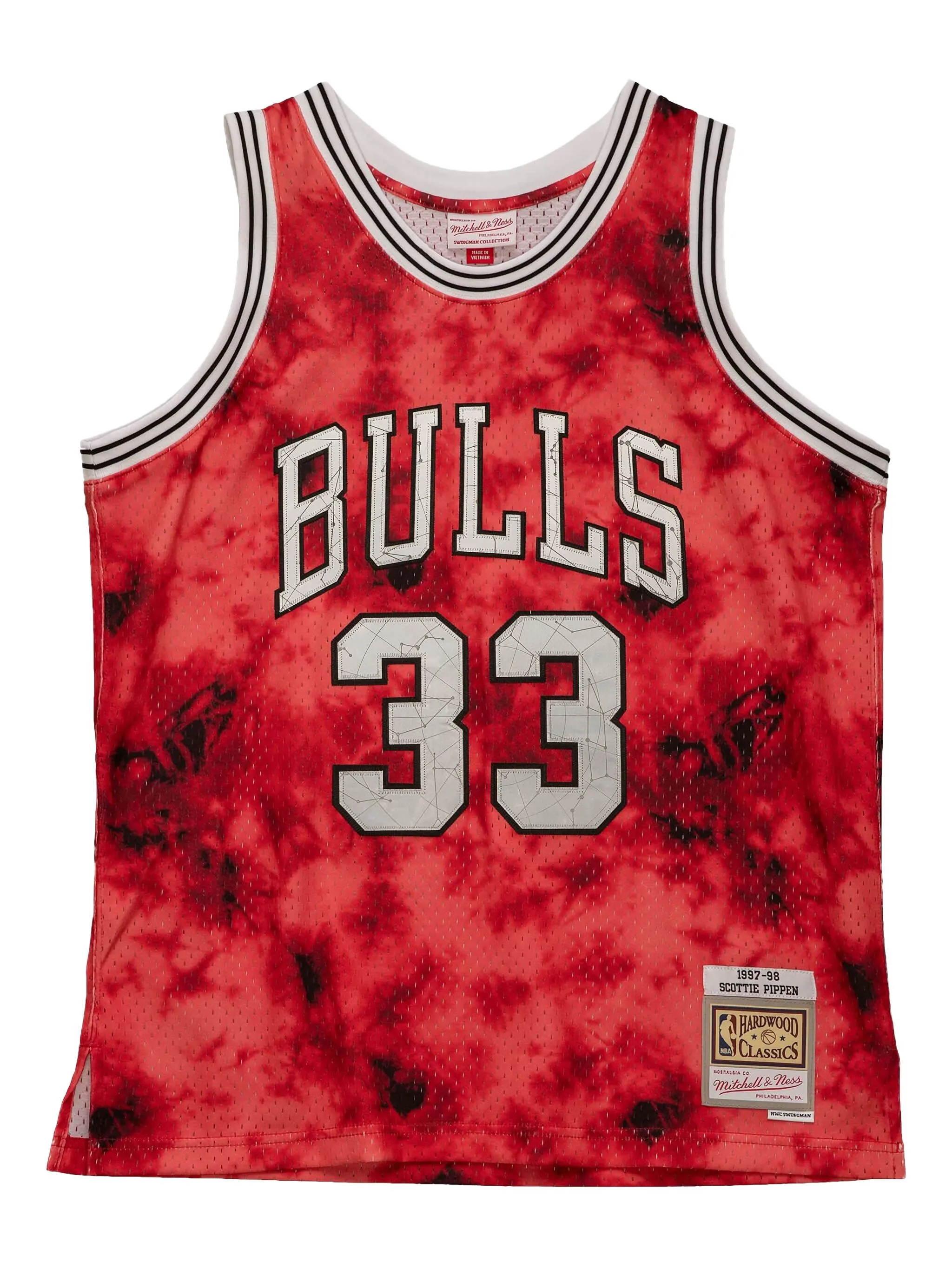 

Топ Chicago Bulls 1997 Pippen Galaxy Swingman из коллаборации с NBA Mitchell & Ness, красный
