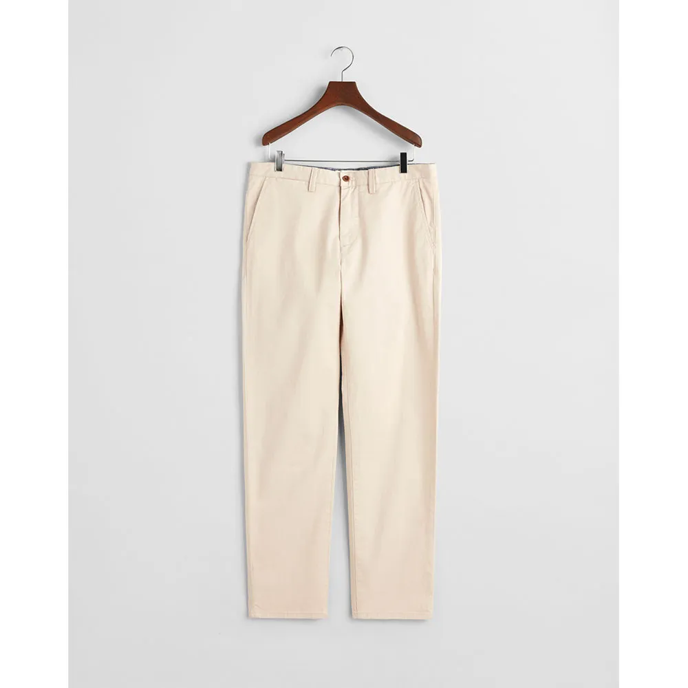 

Брюки чинос Gant Twill Regular Fit, бежевый