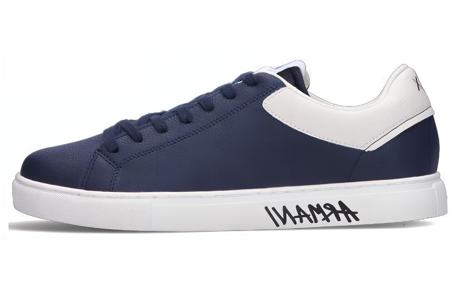 

Кроссовки EMPORIO ARMANI Skateboarding Shoes Men Low-top Dark Blue, темно-синий